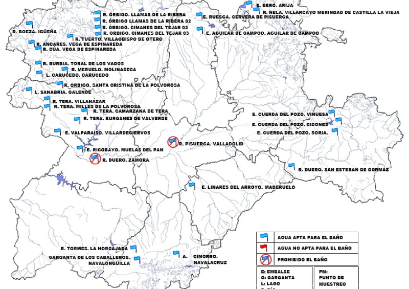 bañarse en ríos zonas de baño castilla y león